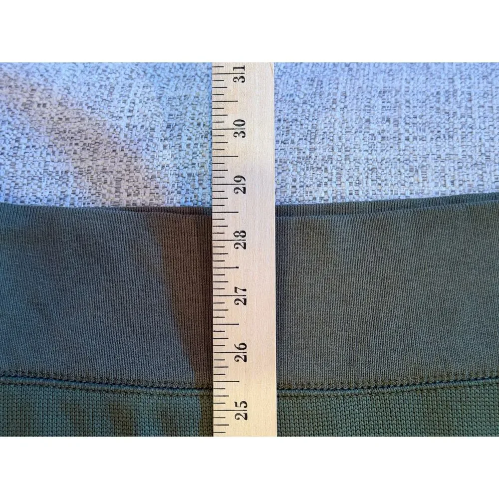 J. Crew Authentic Fleece 1/4 Zip Pullover Green Sweatshirt Sweater Men's Sz L